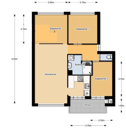 Appartement - Wedderborg - Amsterdam