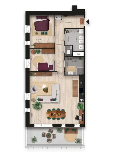 Appartement - Vuurliniehof - De Kwakel
