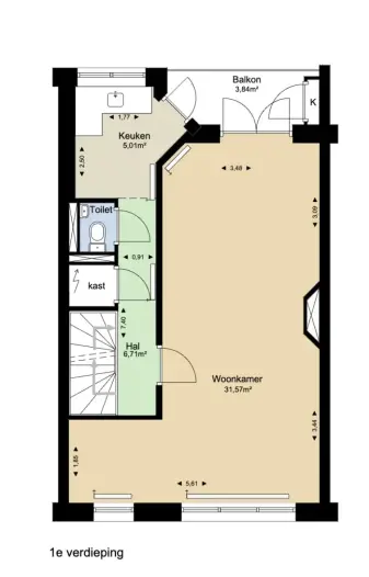 Appartement - Merelstraat - Amsterdam