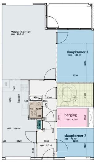 Appartement - Edinburghpad - Almere