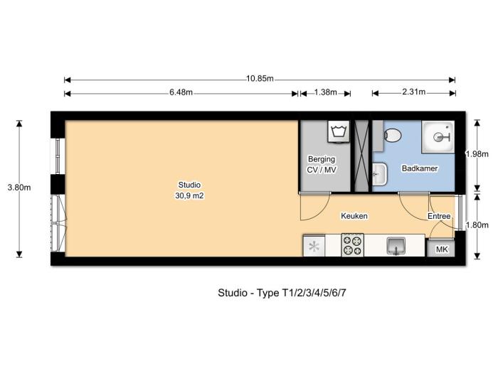 Appartement - Oude Haagweg - 's-Gravenhage