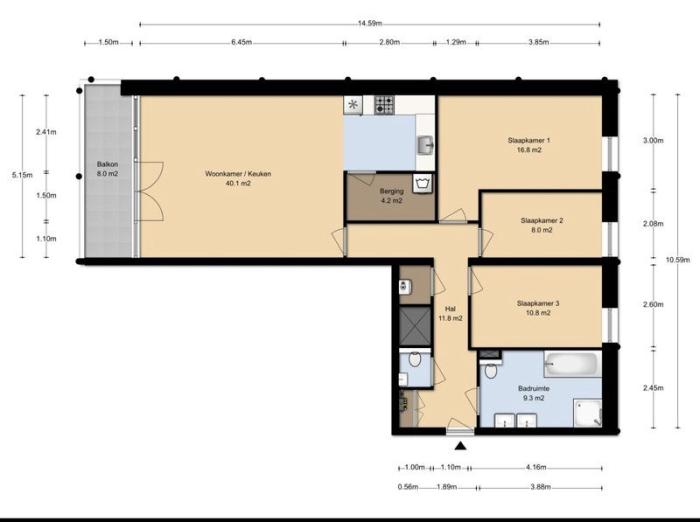 Appartement - Hoekenes - Amsterdam