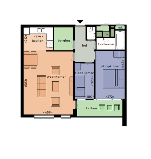 Appartement - Erasmusdomein - Maastricht