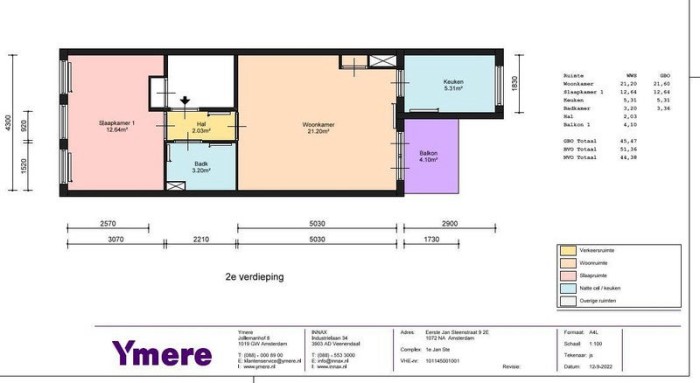 Appartement - Eerste Jan Steenstraat - Amsterdam