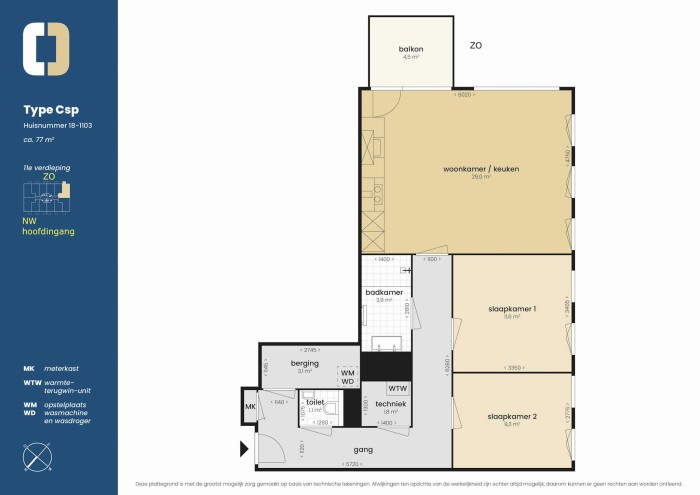 Appartement - Saturnusstraat - 's-Gravenhage