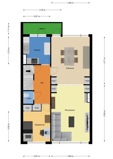 Appartement - Boergoensevliet - Rotterdam