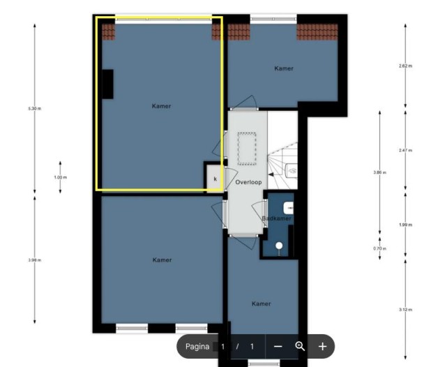 Kamer - Spoorsingel - Delft