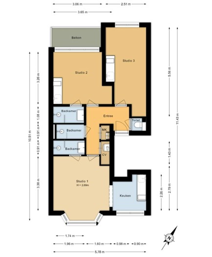 Appartement - Prins Mauritssingel - Rotterdam