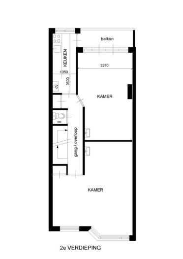 Kamer - Luzacstraat - Rotterdam