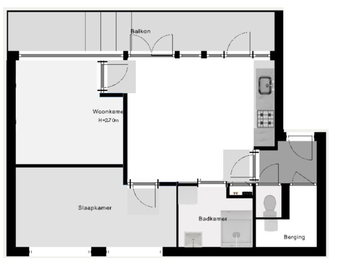 Kamer - Slotstraat - Rotterdam