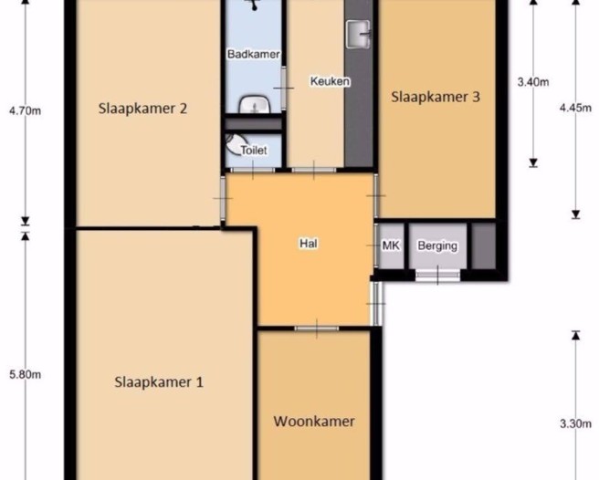 Kamer - Admiraal de Ruyterweg - Rotterdam