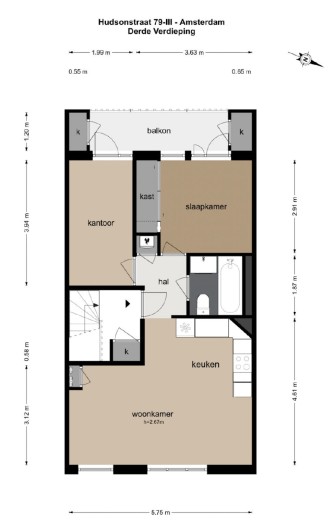 Appartement - Hudsonstraat - Amsterdam