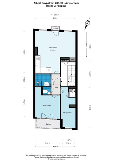 Kamer - Albert Cuypstraat - Amsterdam