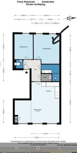 Kamer - Frans Halsstraat - Amsterdam