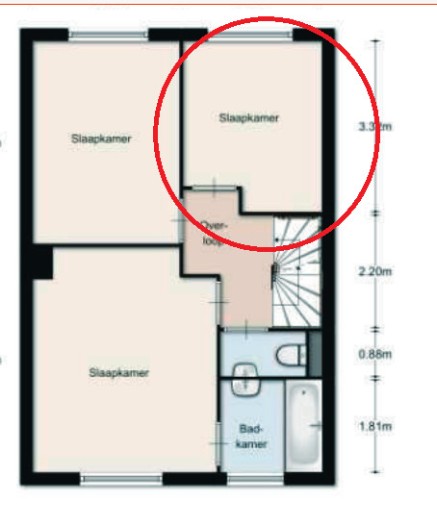 Kamer - Keurvorststraat - Molenhoek