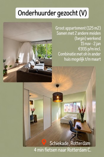 Kamer - Schiekade - Rotterdam